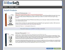 Tablet Screenshot of escsoft.com